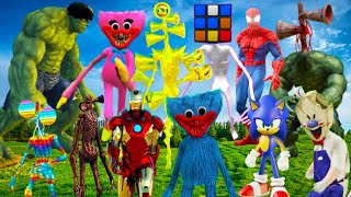 Spiders,Siren Head, Popit  Cartoon Cat Pacman, Lonf Leg on the strit and home real time #Р