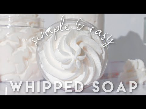 Simple & Easy Whipped Soap / Foaming Bath Whip - FREE RECIPE