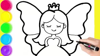 Painting a Butterfly Princess | Drawing Tutorial Art