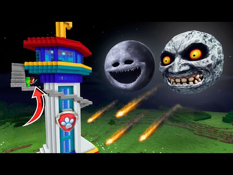 i Found Scariest LUNAR MOON 😱 in Minecraft | ( Part-186 ) |
