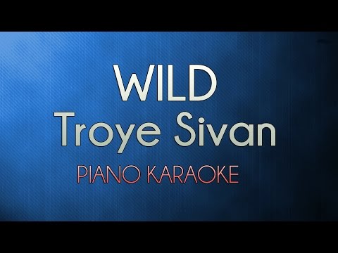 Wild – Troye Sivan | Lower Key (Official Piano Karaoke Instrumental Lyrics Cover Sing Along)