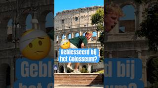 DIT GING MAAR NET GOED! 😳🩹 #baileyfreestyle #voetbal #rome #colosseum #skills #shorts #vakantie