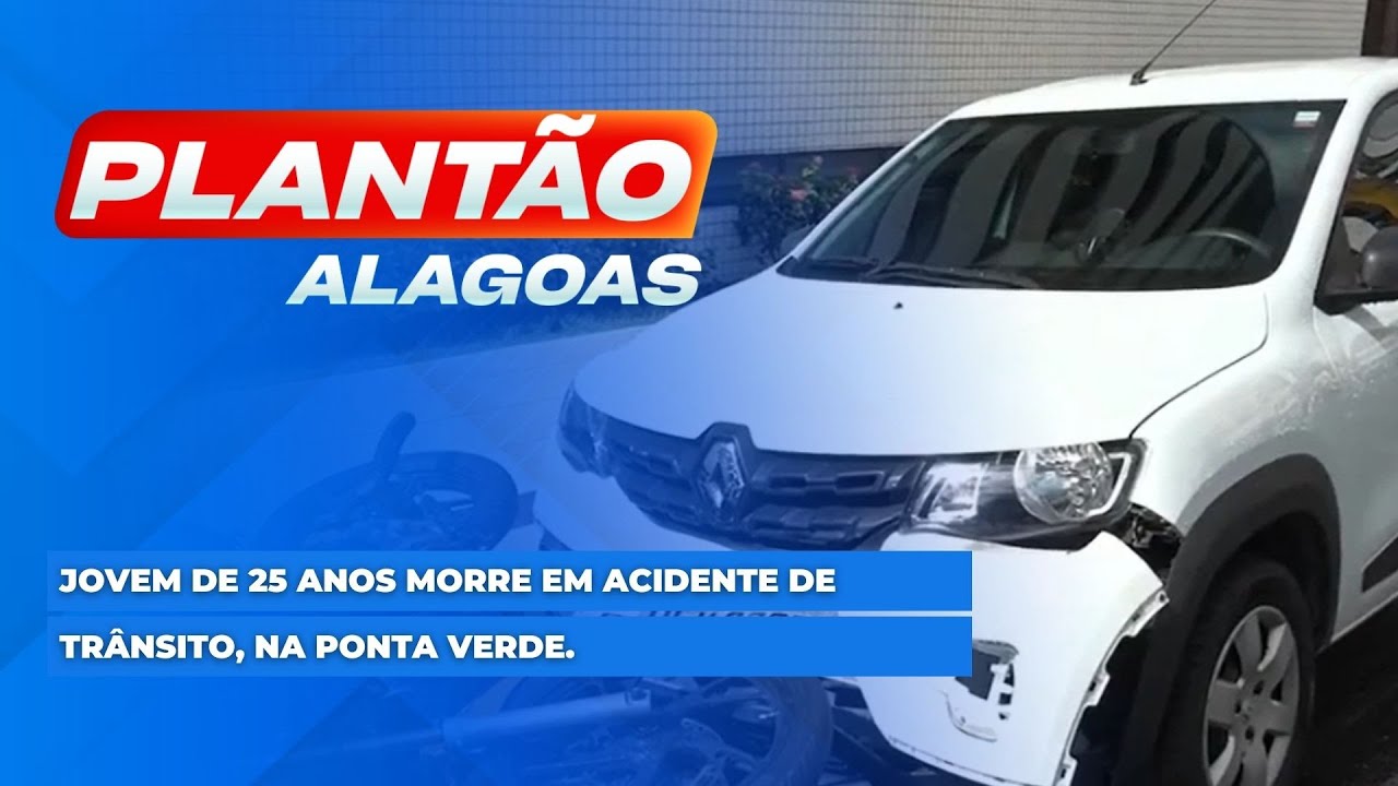 Jovem de 25 anos morre em acidente de trânsito, na Ponta Verde.