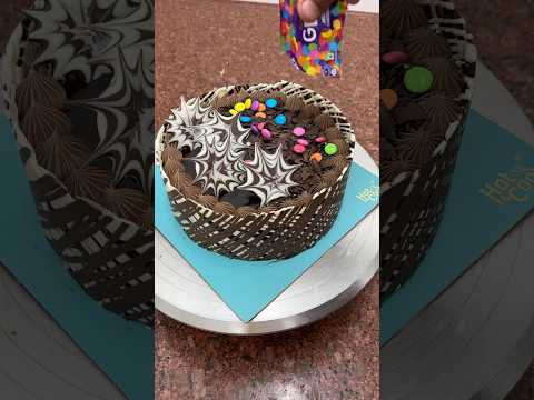 Chocolate and black forest gems cake #shortsfeed #trending #shorts #chocolatecake #blackforestcake