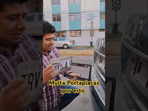 Haz Esto y evita MULTA por usar mal el Porta Placas #polemica #automobile #multasdetransito