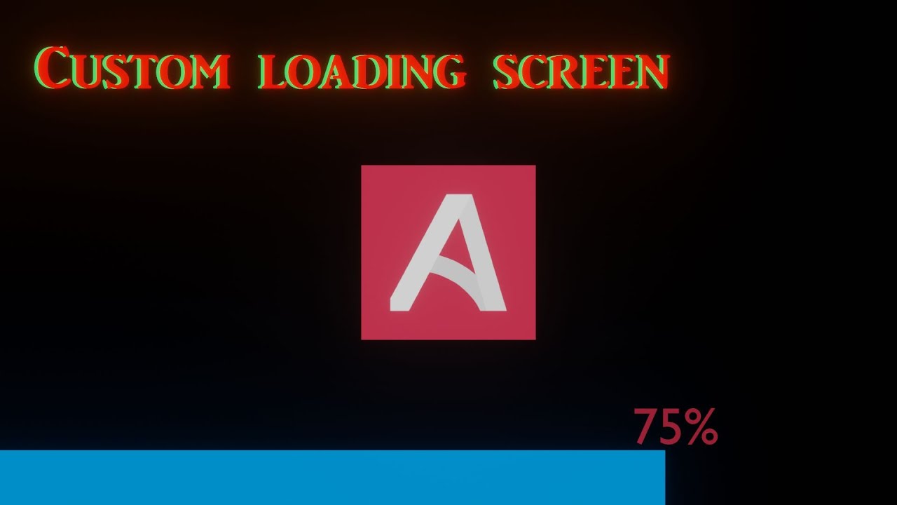 How to create a custom loading screen in Armory 3D