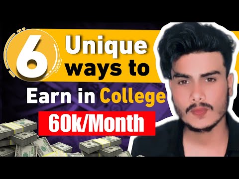 6 LAZIEST ways to EARN MONEY in College/School  | How to Earn Money in College? | Make money Online
