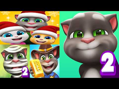 My Talking Tom2 vs Talking Tom Gold Run vs Talking Tom Friends Best Gameplay 2025 Ios Andriod Ep4264