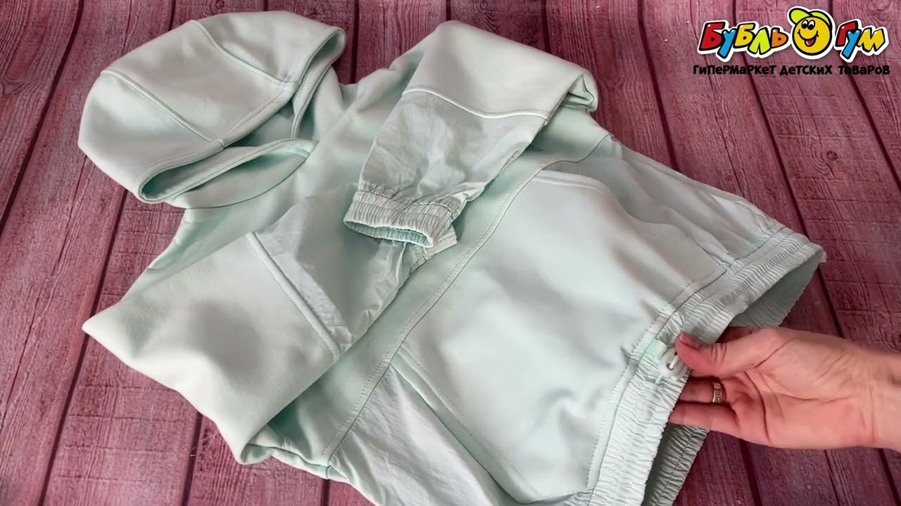 Толстовка Lanson Kids с карманом кенгуру голубая - видео Толстовка Lanson Kids с карманом кенгуру голубая - видео