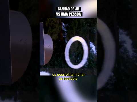 canhão de vórtice vs uma pessoa #curiosidades #experimento #física