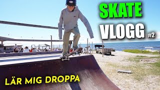 skate vlogg #2 → ÄR PÅ GOTLAND & LÄR MIG DROPPA!