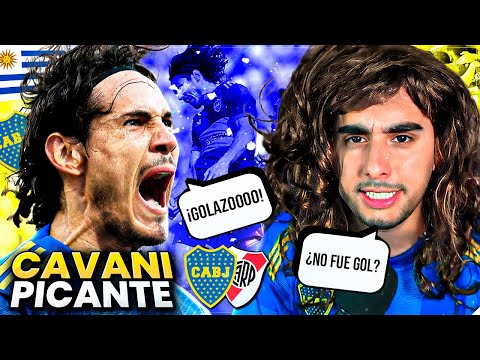 Cavani fake conferencia picante superclásico Boca 3 River 2