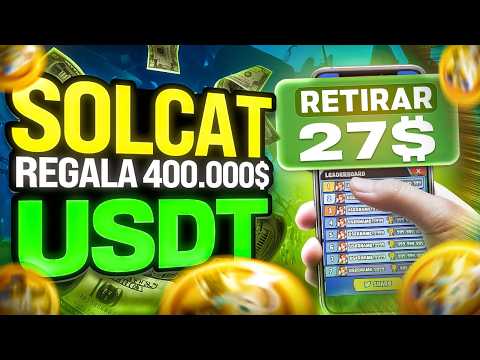 "$SOLCAT" REGALA 300.000$ USDT **Sin Inversión** PARA TODOS POR HACER ESTE PASO A PASO