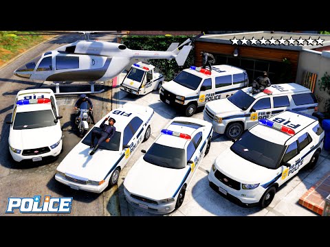 GTA 5 - Franklin Stealing FIB Emergency Police Cars in GTA V