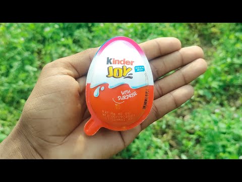 NEW! Colored Glitter Kinder Joy opening ASMR - A lot of Kinder Surprise egg toys Part-120