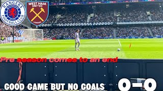 Rangers 0-0 West Ham 