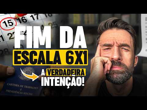 FIM DA ESCALA DE TRABALHO 6x1!