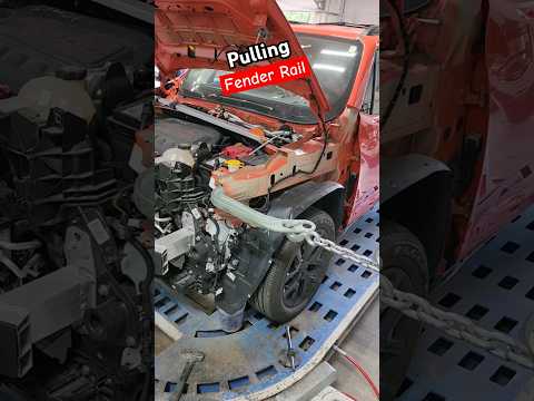 upper fender Rail pull #jeeprenegade #autobody #carrepairs