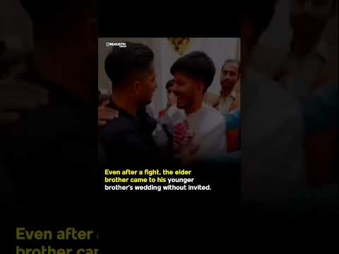 Unbreakable Bond ❤️ Elder Brother Attends Younger Brother’s Wedding Despite Fight #viralvideo #reels