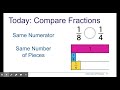 Comparing Fractions with Same Numerator