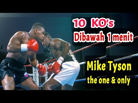 10 KO tercepat Mike Tyson dibawah 1 menit | Hanya Tyson yang bisa