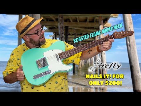 Firefly FFTL Surf Green Review – $200 Telecaster Style with Roasted Neck!
