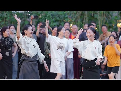 Yongji, Beautiful Tibetan dancers，wonderful Tibetan dance