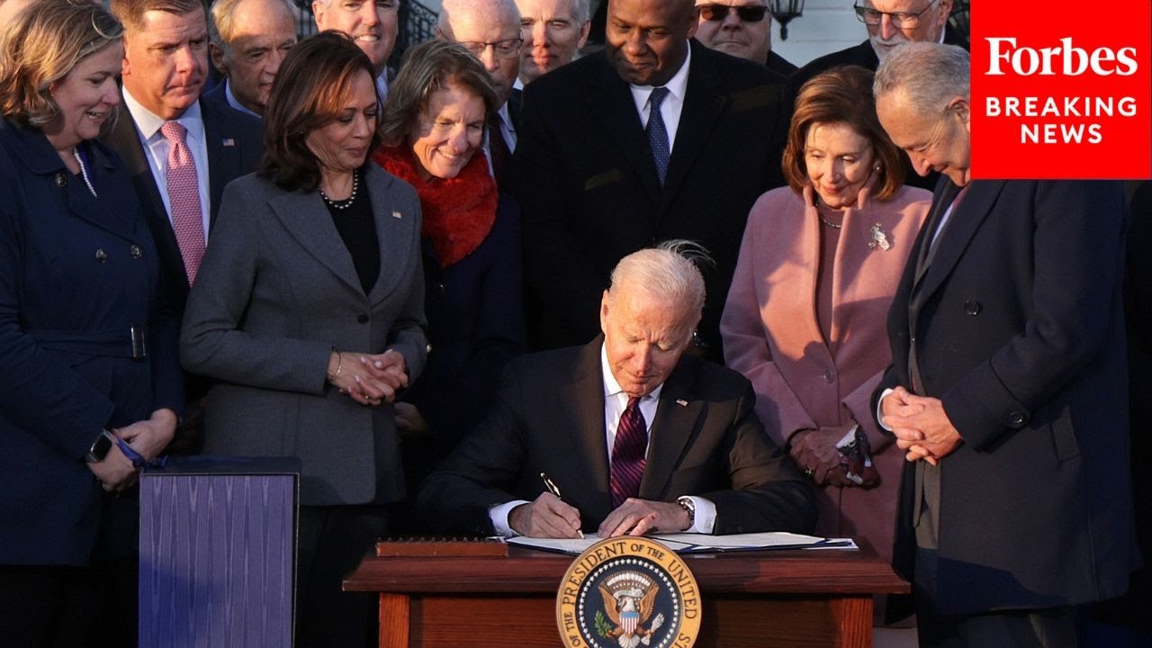 ‘Historic’: Dem Lawmaker Celebrates One Year Since Biden Signed Bipartisan Infrastructure Law