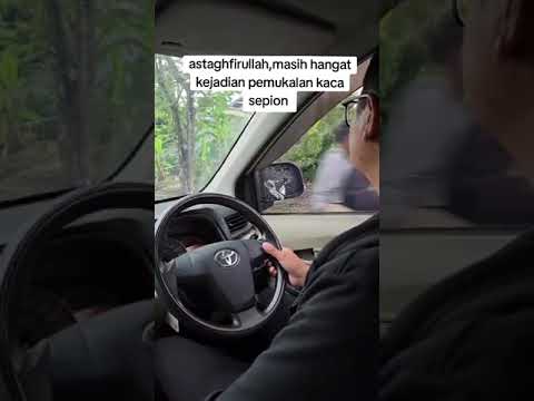 Pemotor Arogan , Pecahin kaca Spion #news #beritaterkini #automobile #arogan #poldajawabarat
