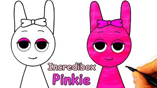 İncredibox Pinkie Çizimi - Sprunki Pinkie Çizimi - How To Draw Pinkie Sprunki - Incredibox