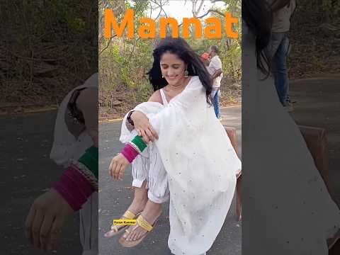 Ayesha Singh White Dress Look ๐ค Mannat Promo Shooting BTS ร Ghkkpm Today Episode #mannat #shorts