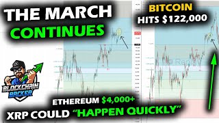 BULL Awakes as Bitcoin Hits $122,000, Ethereum Blasts $4,000, Altcoin Market and XRP Bull Structure