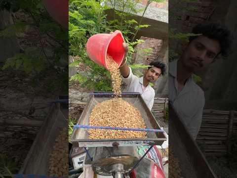 Live SATTU Making Machine On Motorcycle #shorts