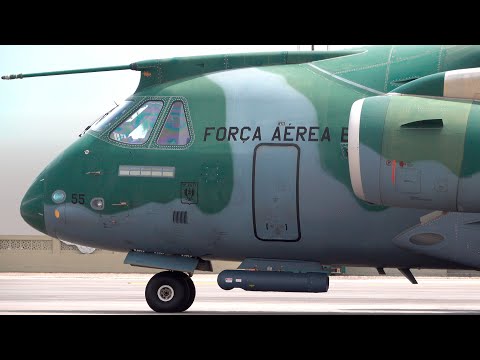 Brazilian Air Force Strength: C-390 Millennium Takeoff from Natal, Brazil