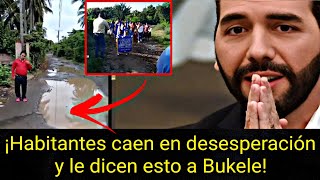 ¡Ya no aguantan! Habitante de Ahuachapán EXPLOTA contra Bukele por las calles destruidas 🚨