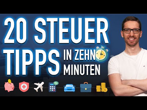 Steuern sparen 2025: 20 Steuertipps in 10 Minuten – Steuererklärung selber machen | Finanznerd