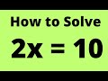 Understanding One-Step Equations