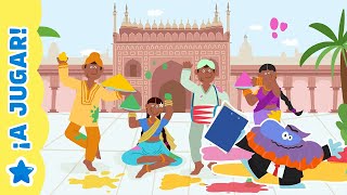 El Festival Holi de Jaipur | Bodo Barbodo | Juegos para niños y dibujos animados 🌈A Jugar