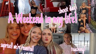 IVLOGI Come to Set With Me + Reuniting with my Old Roomie & Just Being a Girl!