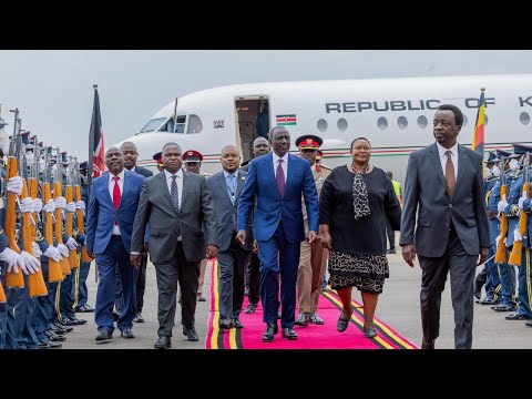 SEE WHAT PRESIDENT RUTO DID AFTER ARRIVING IN UGANDA FOR AU SUMMIT, HOW HE WAS RECEIVED