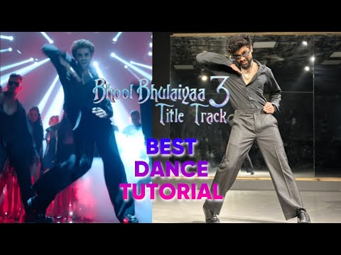 Bhool Bhulaiyaa 3 (Title Track) - Step By Step Dance Tutorial | Kartik A | Pitbull, Diljit, Neeraj S