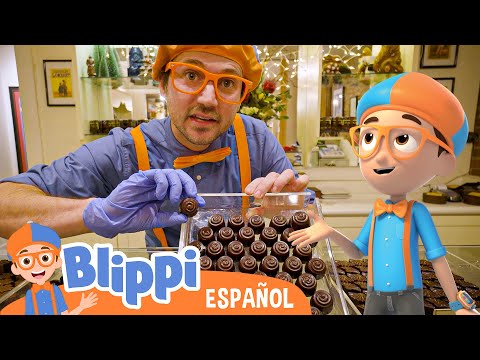 Blippi aprende todo sobre Chocolate 🍫 | Blippi Español + Blippi Wonders🧡💙