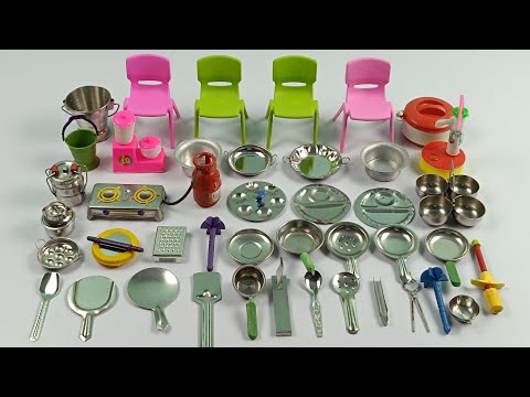 Unboxing amazing full mini kitchen set collection review#diy #kitchen #dollhouse