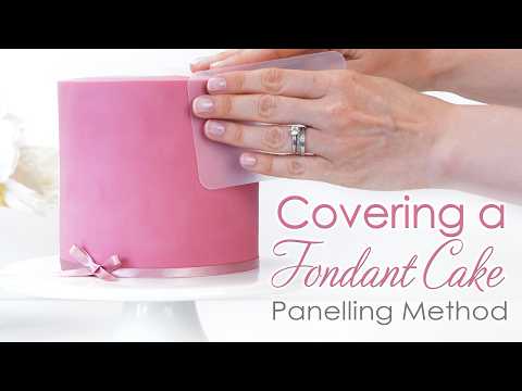 How To Cover Your Cakes In Fondant - The Panelling Method