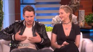 Ellen Show SUBTITULADO | Jennifer Lawrence y Chris Pratt talentos ocultos