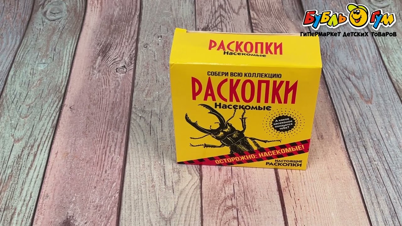 Набор для раскопок Насекомые - видео