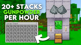 Best Creeper Farm Minecraft Bedrock 1.21.9 - Easy & Efficient Gunpowder Tutorial