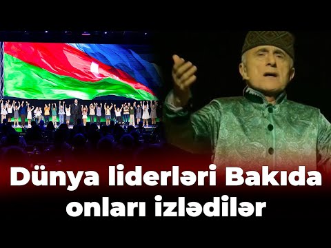 Dünya liderləri Bakıda onları və Alim Qasımov izlədilər