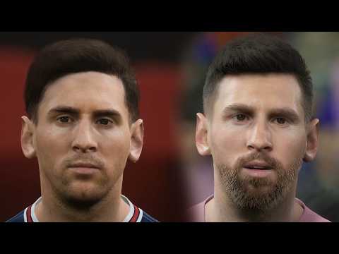 eFootball 2025 vs 2022 Faces comparison