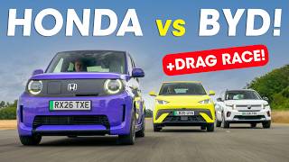 NEW Honda Super-N vs BYD Dolphin Surf vs Citroen e-C3 review – what’s the BEST cheap electric car?